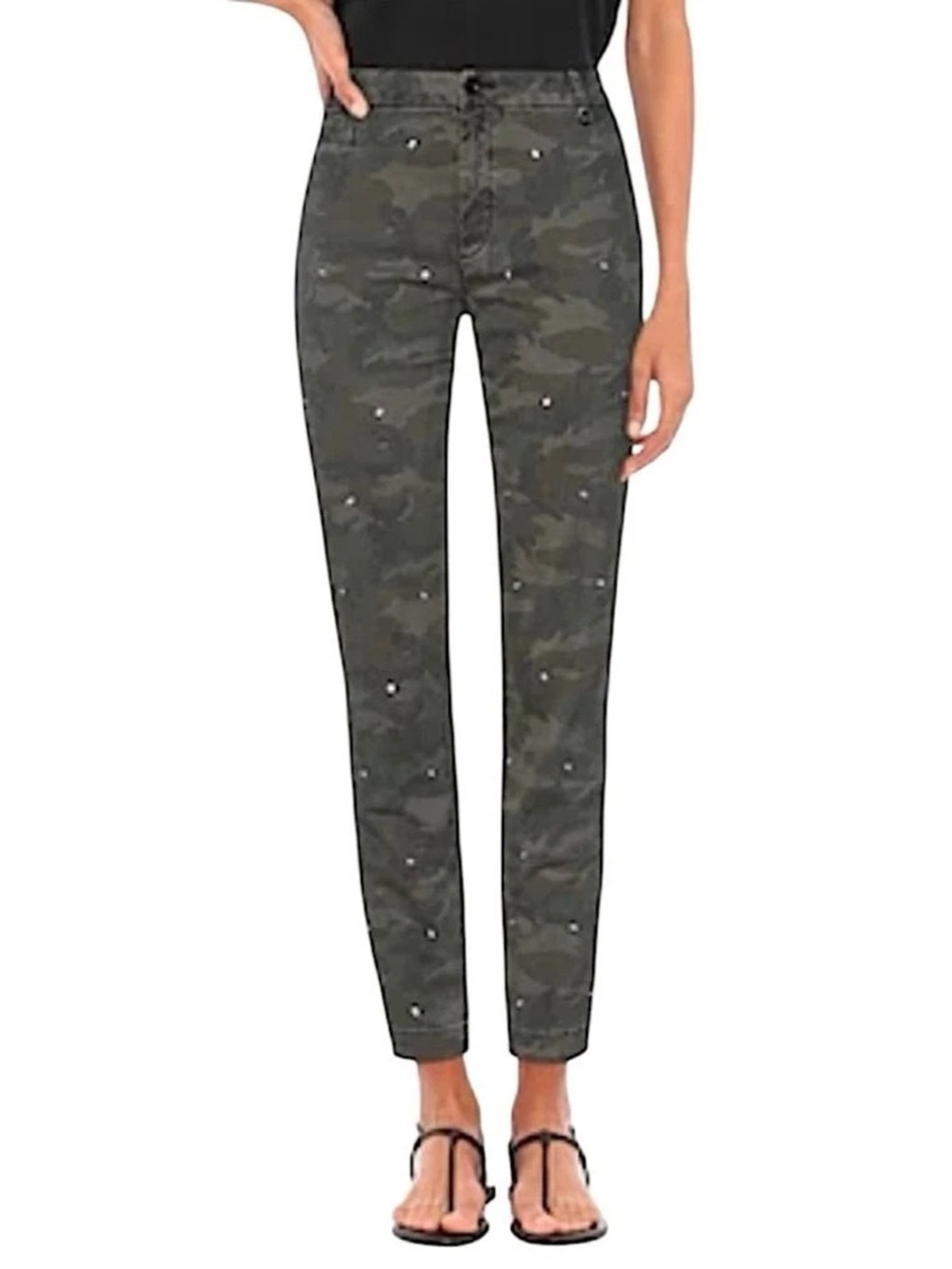 Mason’s studded camo jeans